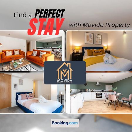 Stylish Two Bed Town Centre Apartment By Movida Property Group Short Lets & Serviced Accommodation With Parking Harrogate Zewnętrze zdjęcie