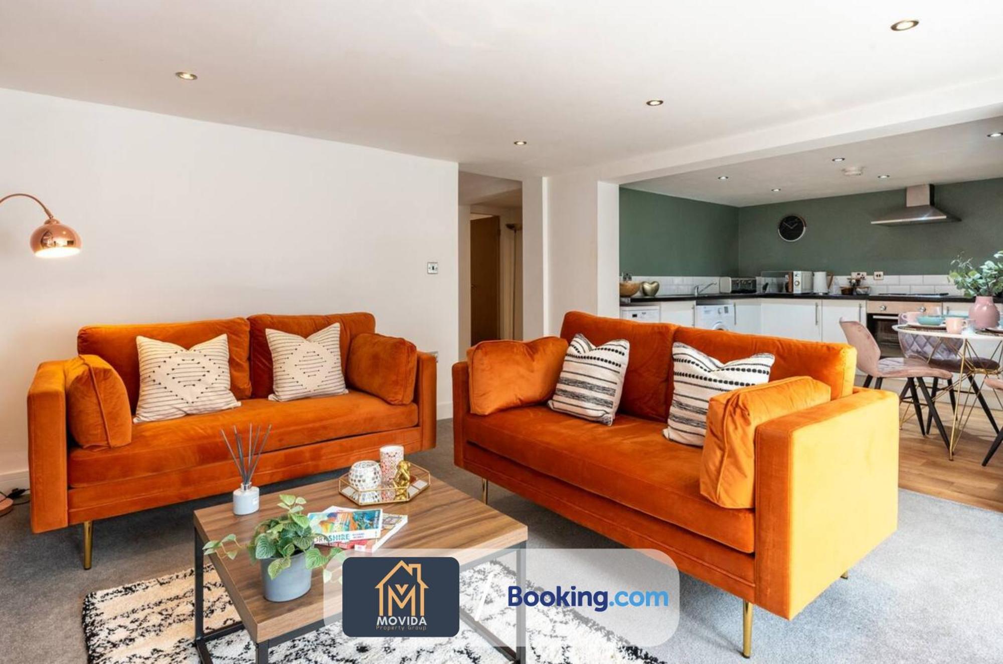 Stylish Two Bed Town Centre Apartment By Movida Property Group Short Lets & Serviced Accommodation With Parking Harrogate Zewnętrze zdjęcie