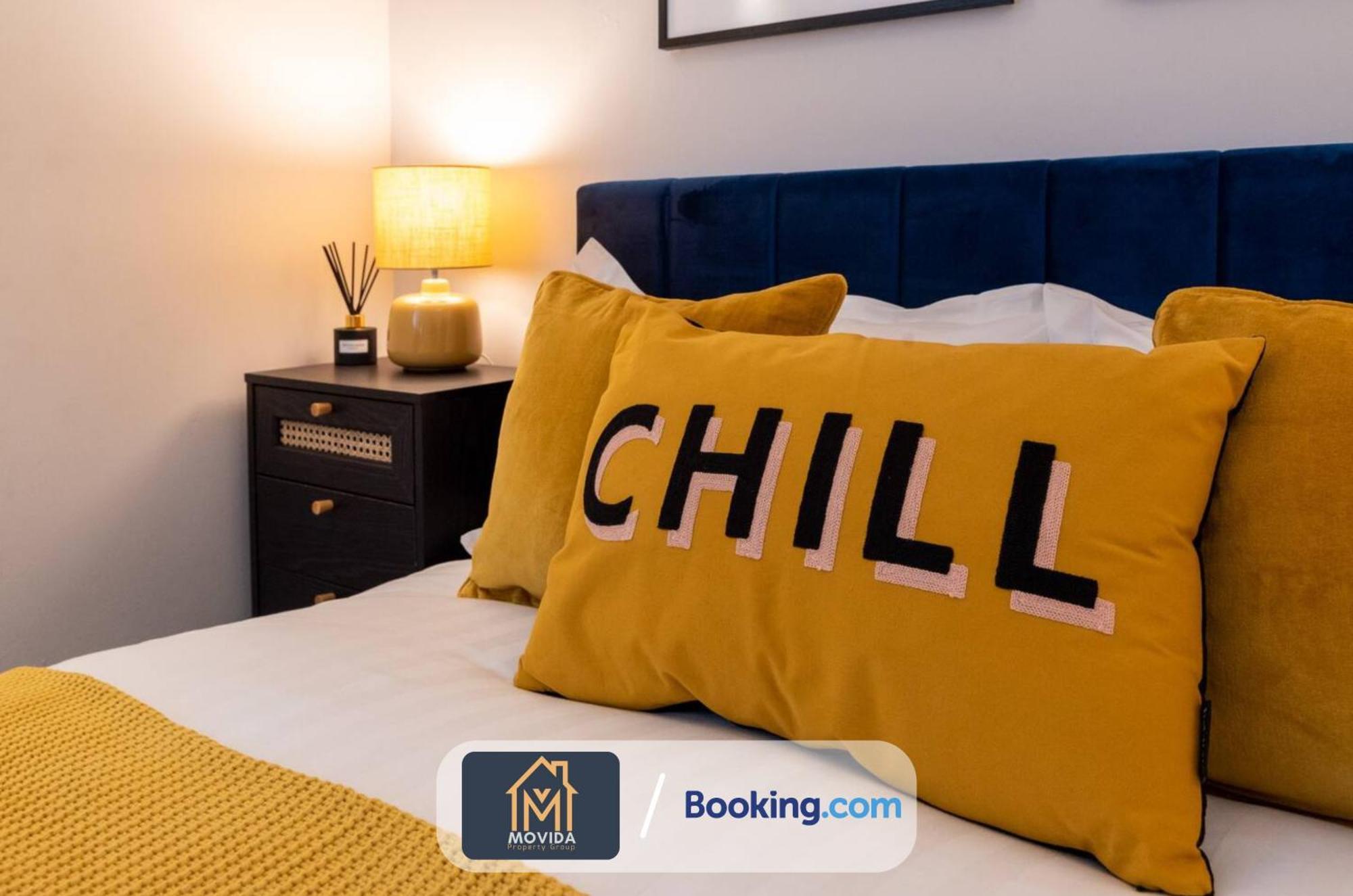 Stylish Two Bed Town Centre Apartment By Movida Property Group Short Lets & Serviced Accommodation With Parking Harrogate Zewnętrze zdjęcie