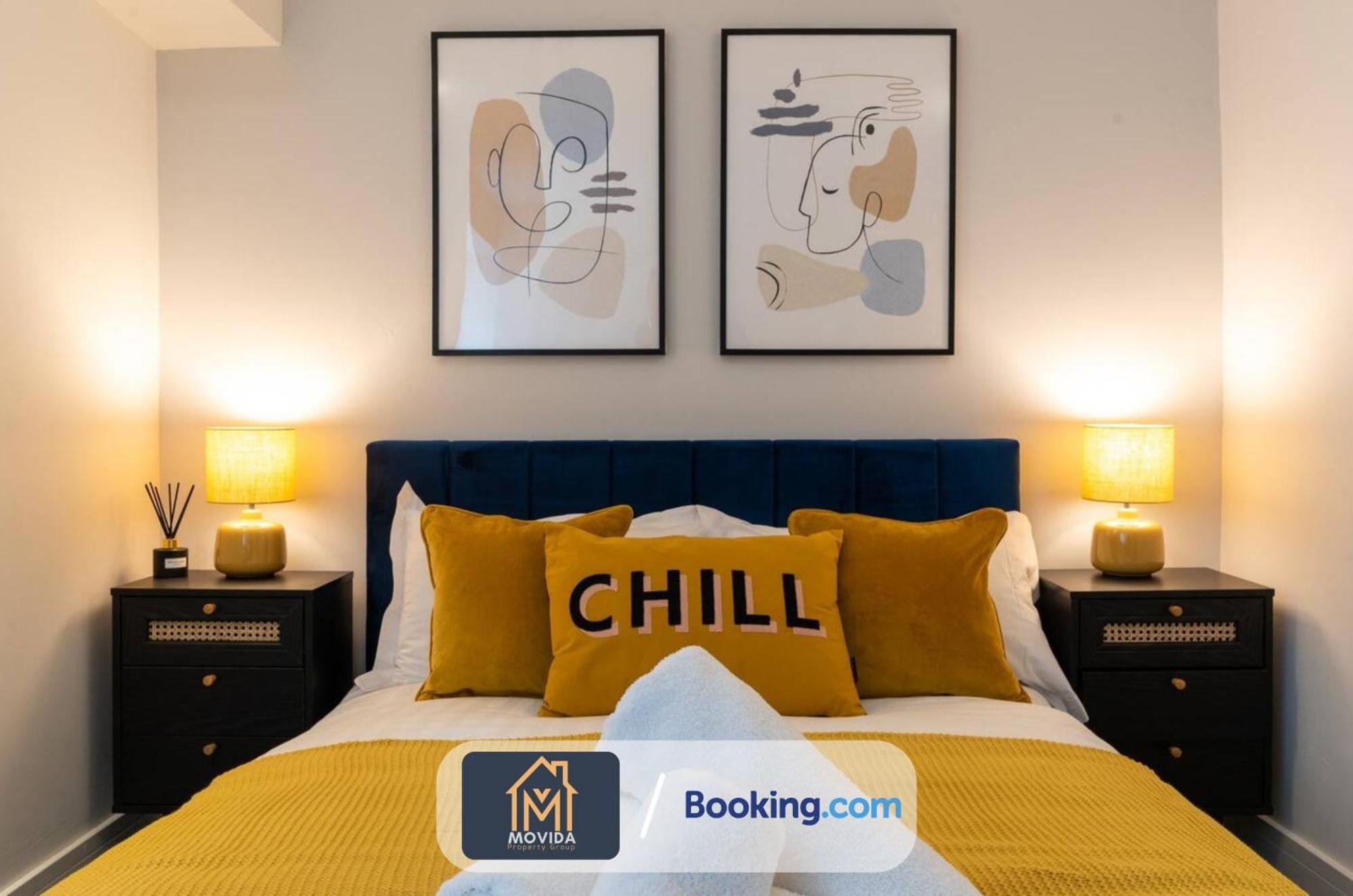 Stylish Two Bed Town Centre Apartment By Movida Property Group Short Lets & Serviced Accommodation With Parking Harrogate Zewnętrze zdjęcie