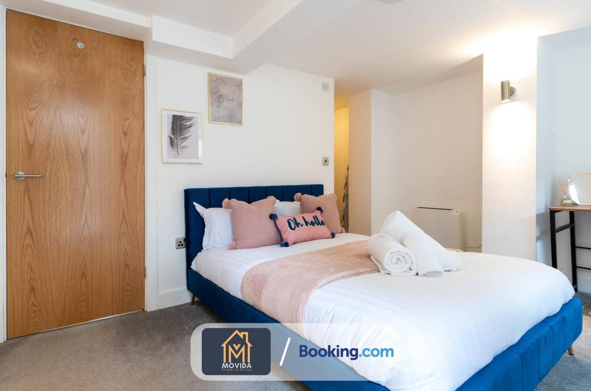 Stylish Two Bed Town Centre Apartment By Movida Property Group Short Lets & Serviced Accommodation With Parking Harrogate Zewnętrze zdjęcie