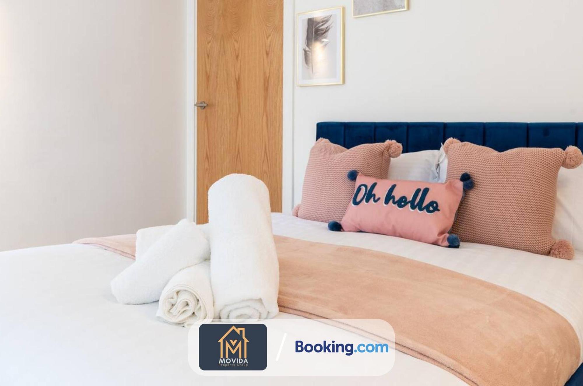 Stylish Two Bed Town Centre Apartment By Movida Property Group Short Lets & Serviced Accommodation With Parking Harrogate Zewnętrze zdjęcie