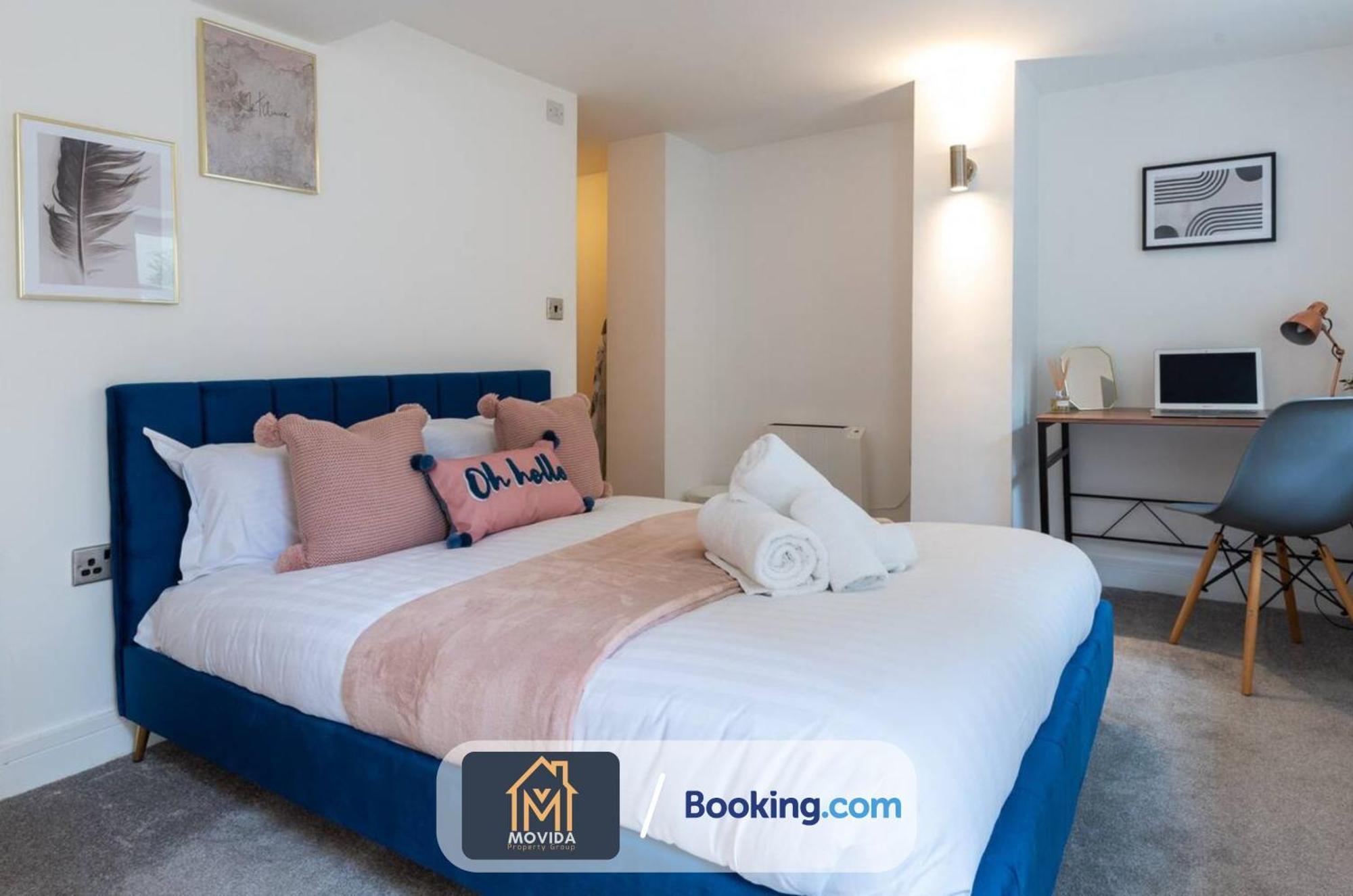 Stylish Two Bed Town Centre Apartment By Movida Property Group Short Lets & Serviced Accommodation With Parking Harrogate Zewnętrze zdjęcie