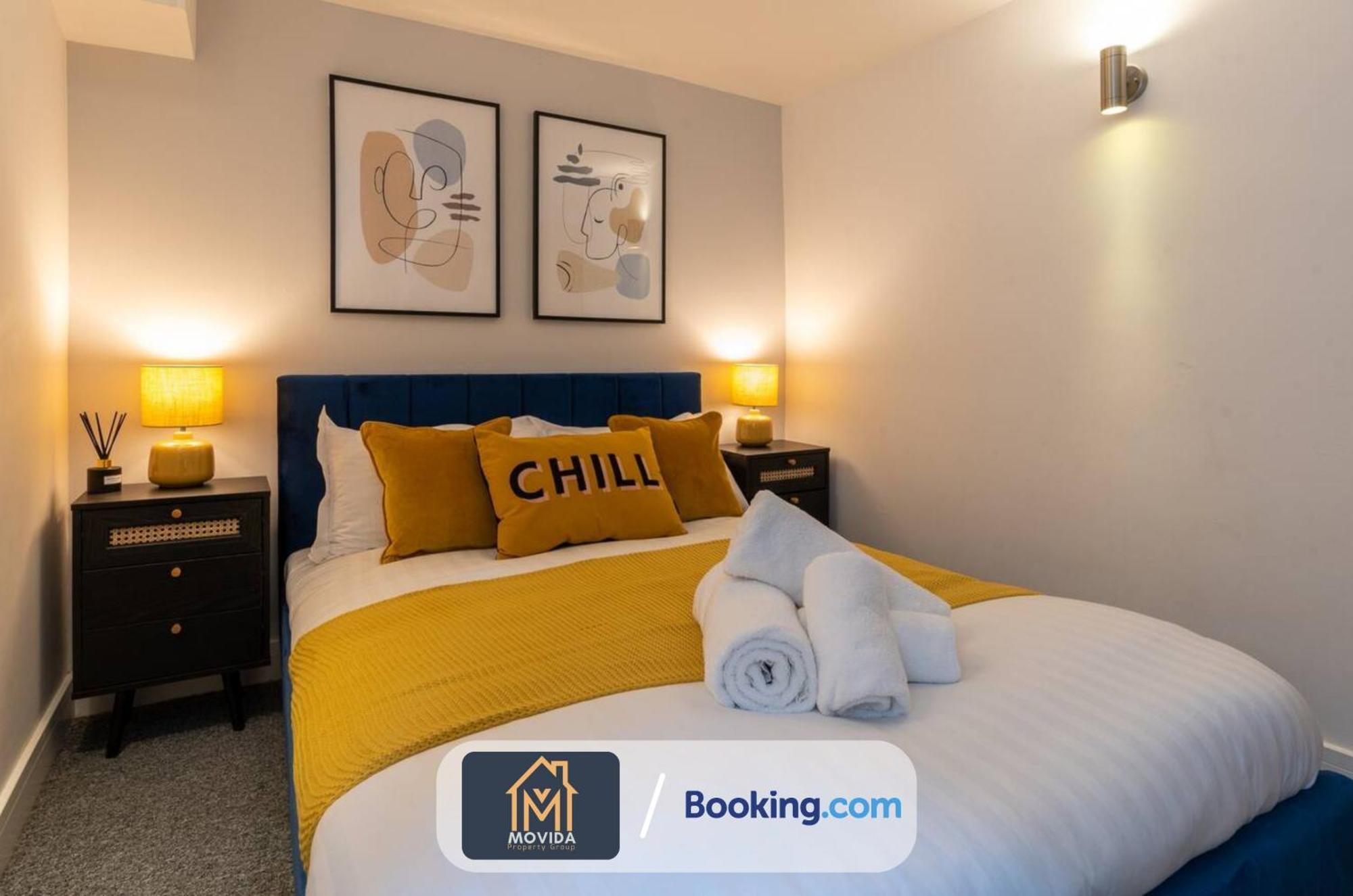 Stylish Two Bed Town Centre Apartment By Movida Property Group Short Lets & Serviced Accommodation With Parking Harrogate Zewnętrze zdjęcie