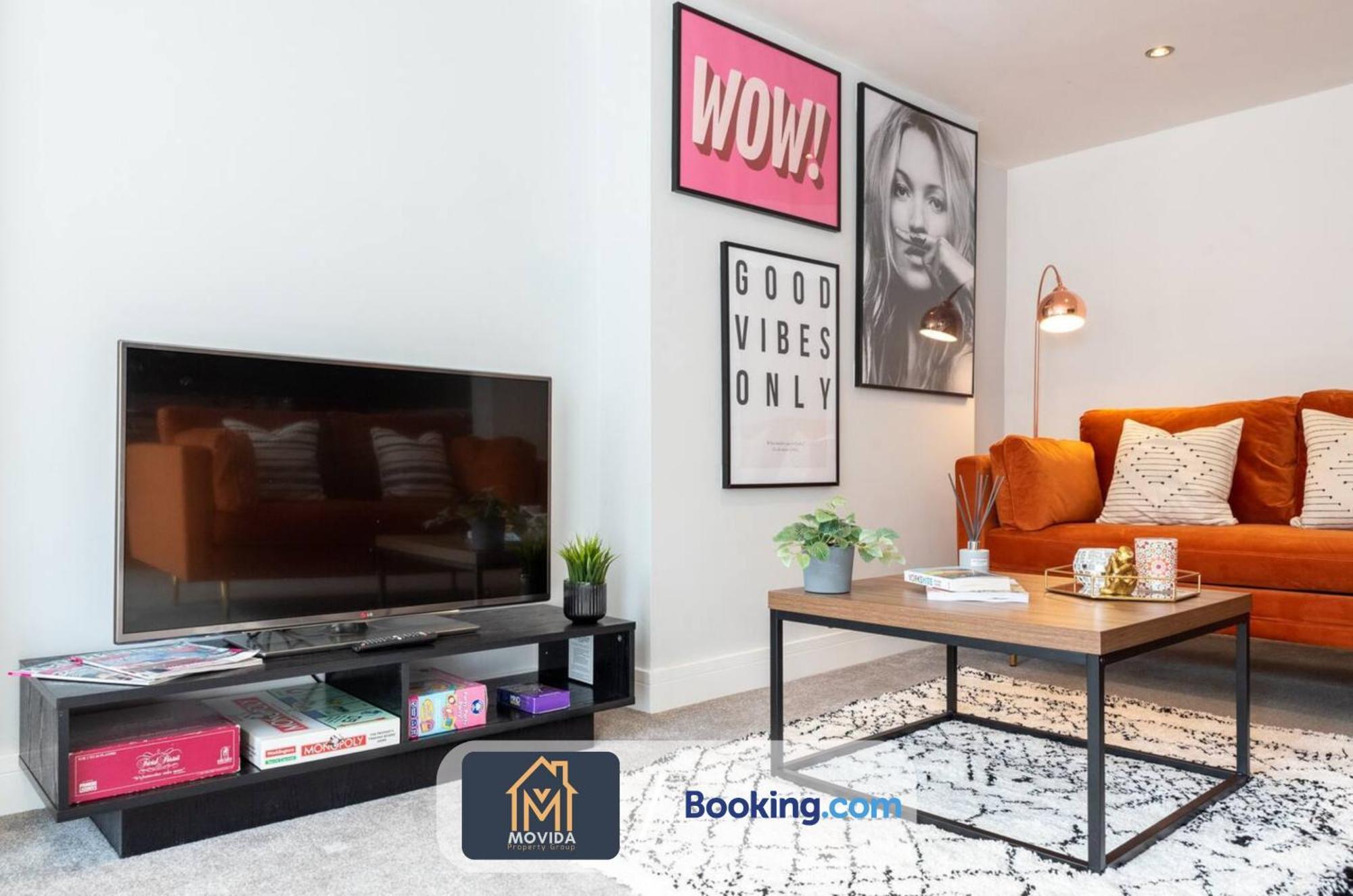 Stylish Two Bed Town Centre Apartment By Movida Property Group Short Lets & Serviced Accommodation With Parking Harrogate Zewnętrze zdjęcie